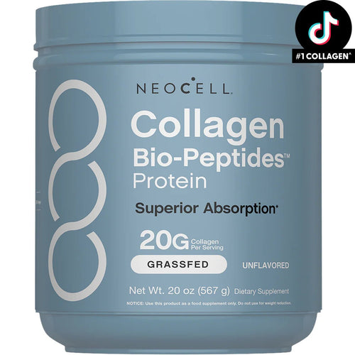 NeoCell Collagen Bio-Peptides Powder 20oz - Grassfed Protein Supplement